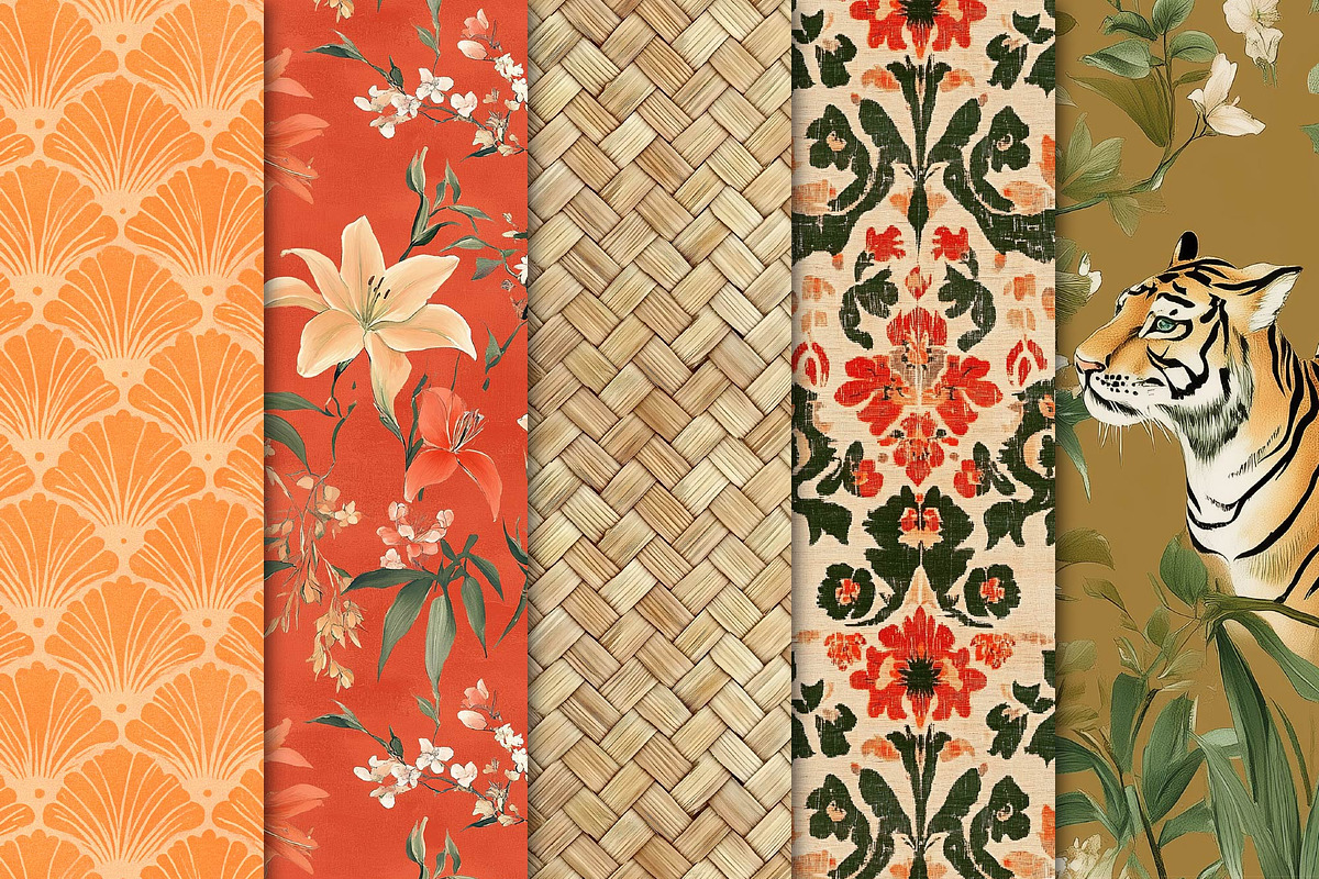 Seamless Boho Textures & Patterns, a Pattern Graphic by Maishop (Photo 3 of 4)