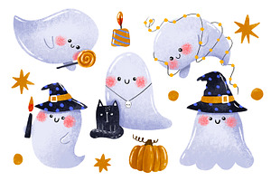 Cartoon Halloween Ghost. Spirit, a Graphic by the_myro