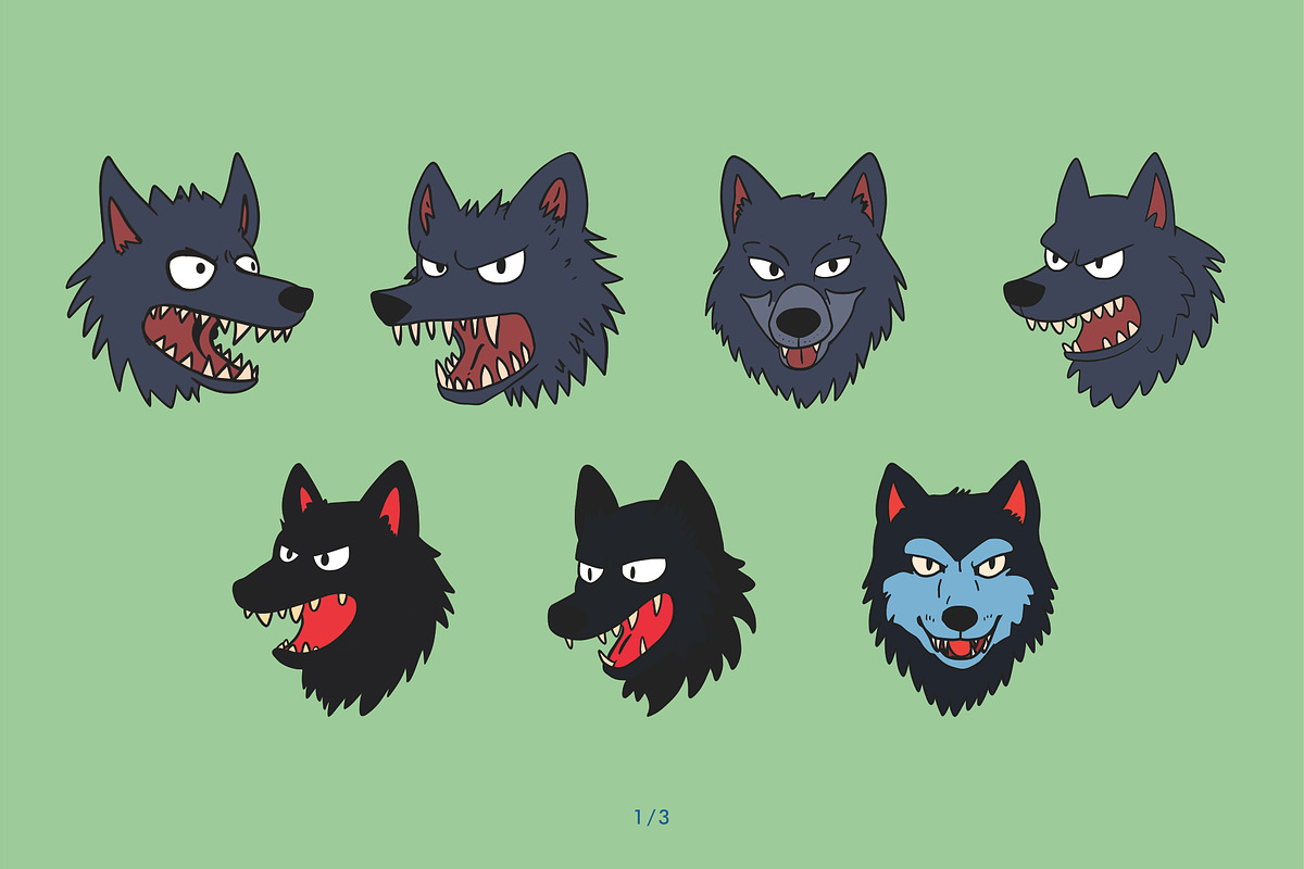 Animal Head Handrawn Vector, an Animal Illustration by Alternate Studio (Photo 3 of 4)