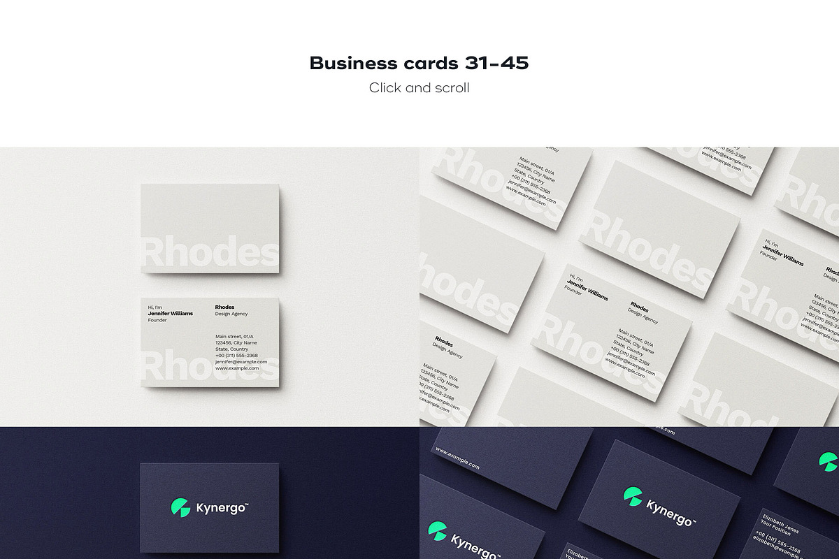 Business Card Logo Template Bundle, a Product Mockup by FoundImages (Photo 6 of 163)
