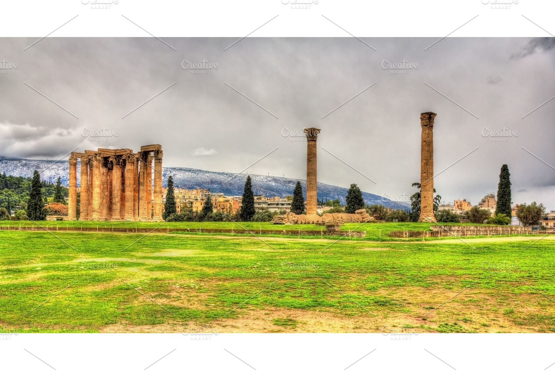 Temple of Olympian Zeus in Athens - Greece, an Architecture Photo by Leonid Andronov
