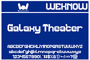Galaxy Theater font, a Sans Serif Font by weknow (Thumbnail 1 of 8)