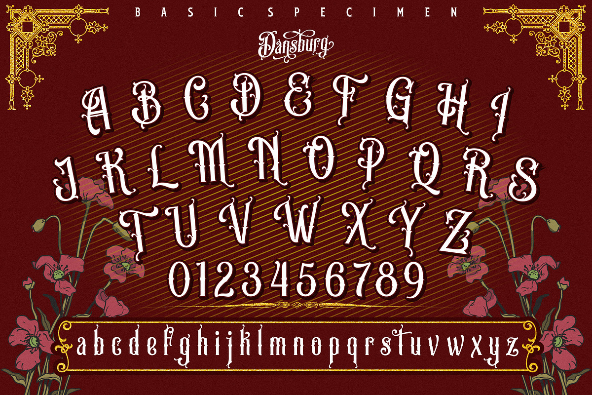 Dansburg, a Blackletter Font by uncurve (Photo 7 of 9)
