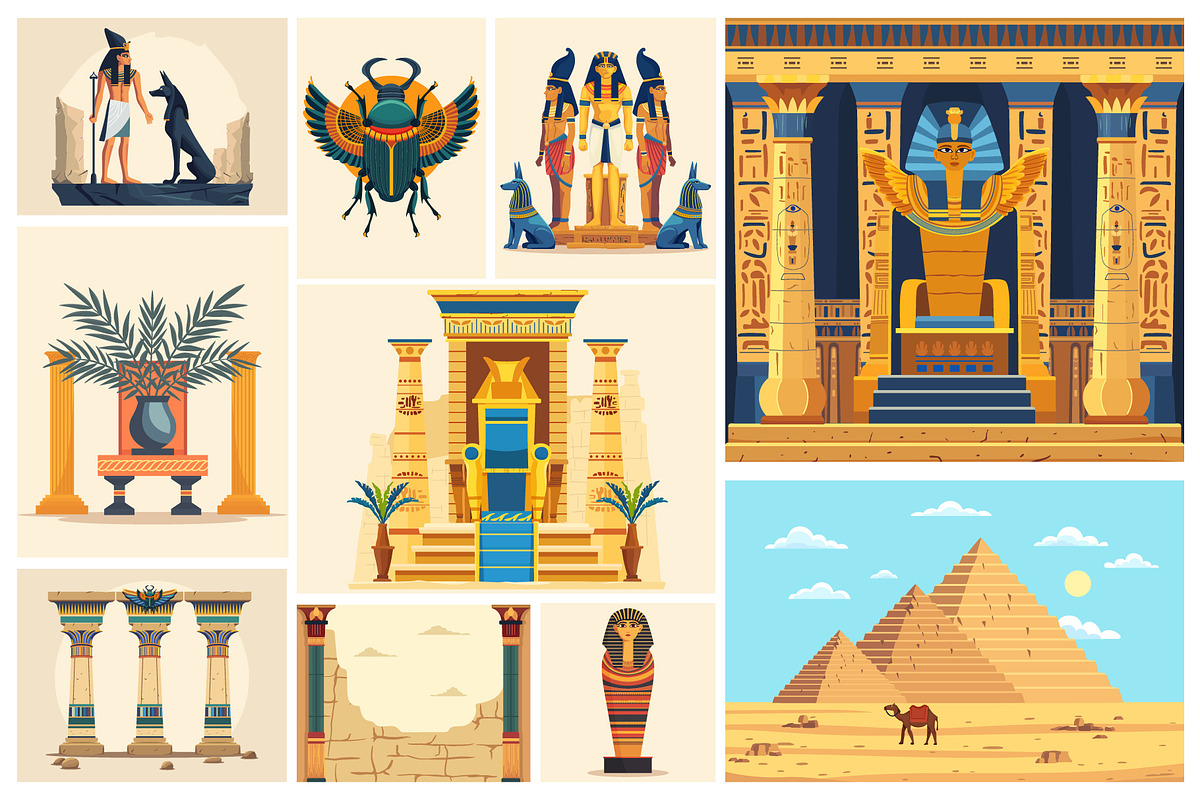 Ancient Egypt, a Decorative Illustration by naastyaa (Photo 3 of 3)