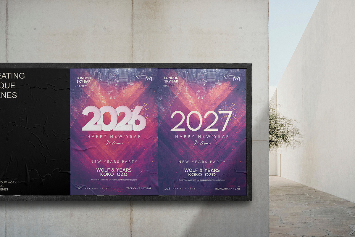 New Year Flyer Template, a Flyer Template by Human Made (Photo 2 of 3)