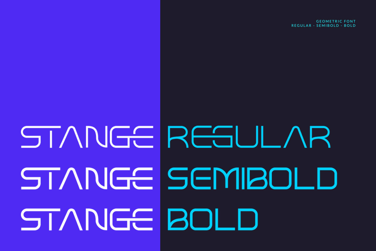 Stange - Futuristic Modern Font, a Sans Serif Font by Vultype Co. (Photo 8 of 11)