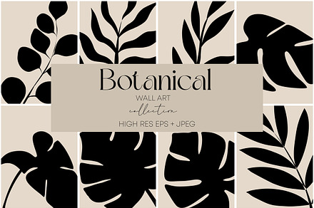 Botanical Leaf Wall Art Print