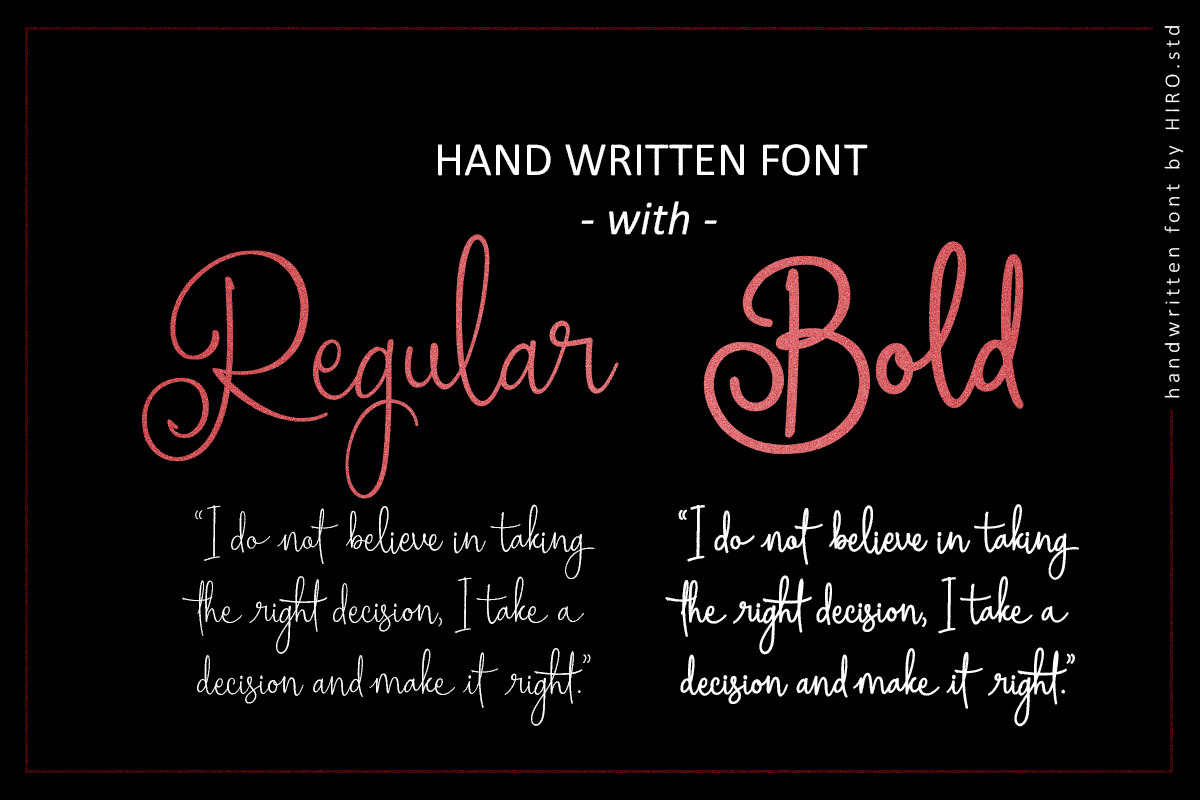 Homogenic - Script Font, a Script Font by HIRO.std (Photo 2 of 14)