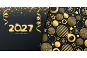 2027 New Year Graphics Set, a Background Graphic by Finevector (Thumbnail 3 of 7)