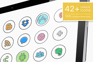 Social Media icons - ToonPro, an Icon by 3Angle