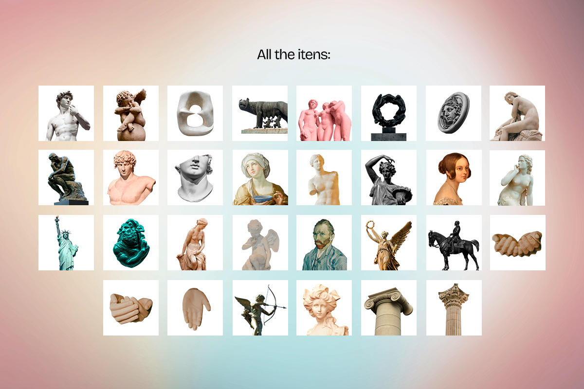 30 sculptures & art for collages, an Object Graphic by designerbianca (Photo 3 of 6)