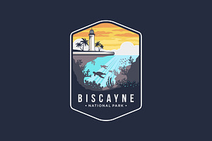 Biscayne National Park Emblem Logo
