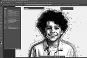 Inktober Drawing Photoshop Action, an Action Add-On by MRI STUDIO (Thumbnail 3 of 15)