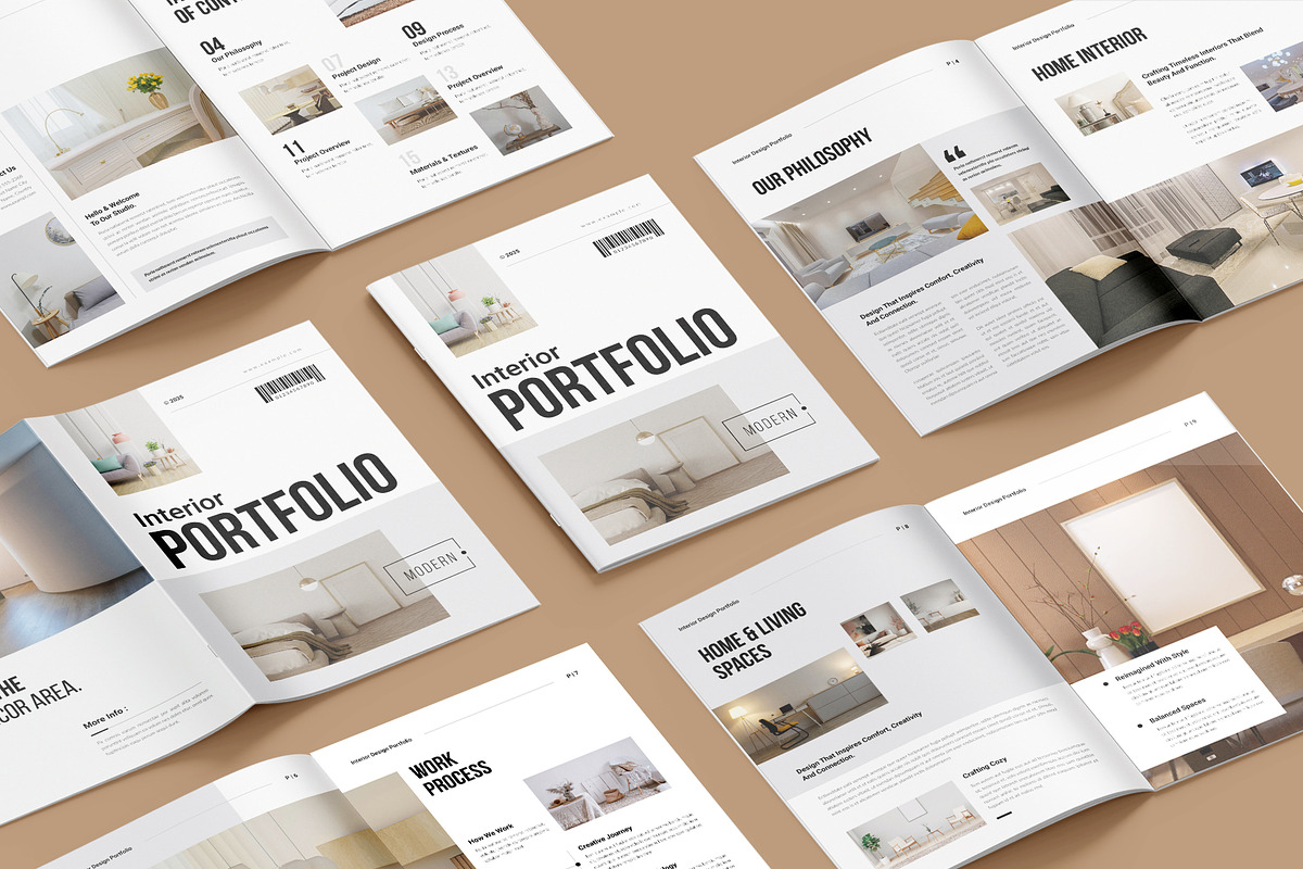 Interior Design Portfolio Template, a Brochure Template by StyleArt (Photo 3 of 9)