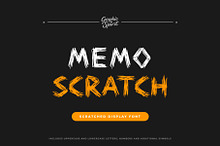 Memo Scratch Decorative Font