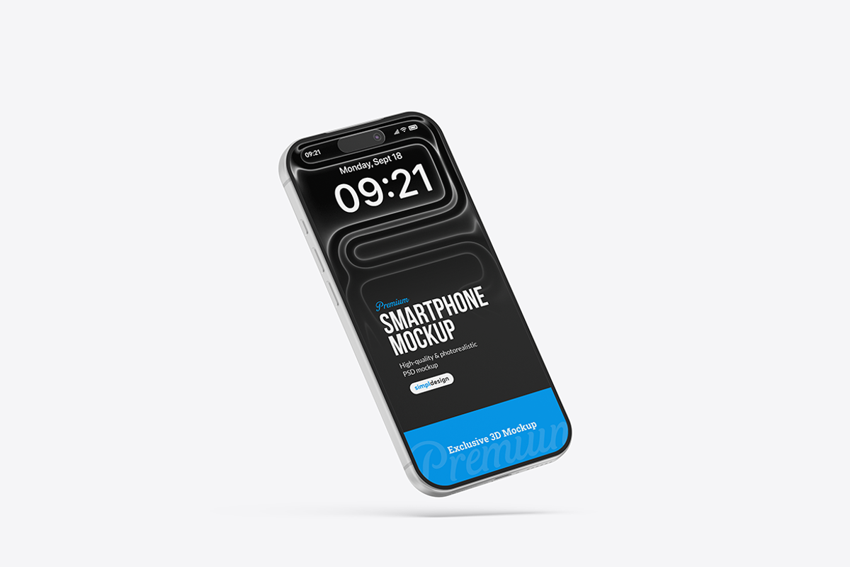 iPhone 17 Pro Max Mockup, an iPhone Mockup by SimplDesign (Photo 3 of 11)