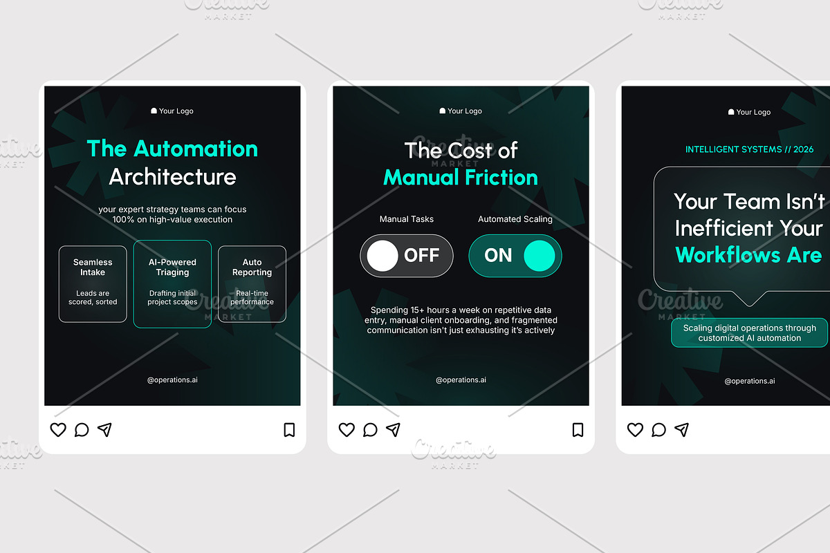 Workflow Automation Agency, a Social Media Template by Izdihaar_Studio (Photo 3 of 4)