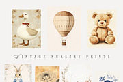 VINTAGE NURSERY PRINTS, a Background Graphic by Lana Elanor (Thumbnail 7 of 9)