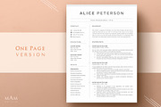 Modern Resume Template, a Resume Template by MAM Design (Thumbnail 2 of 10)