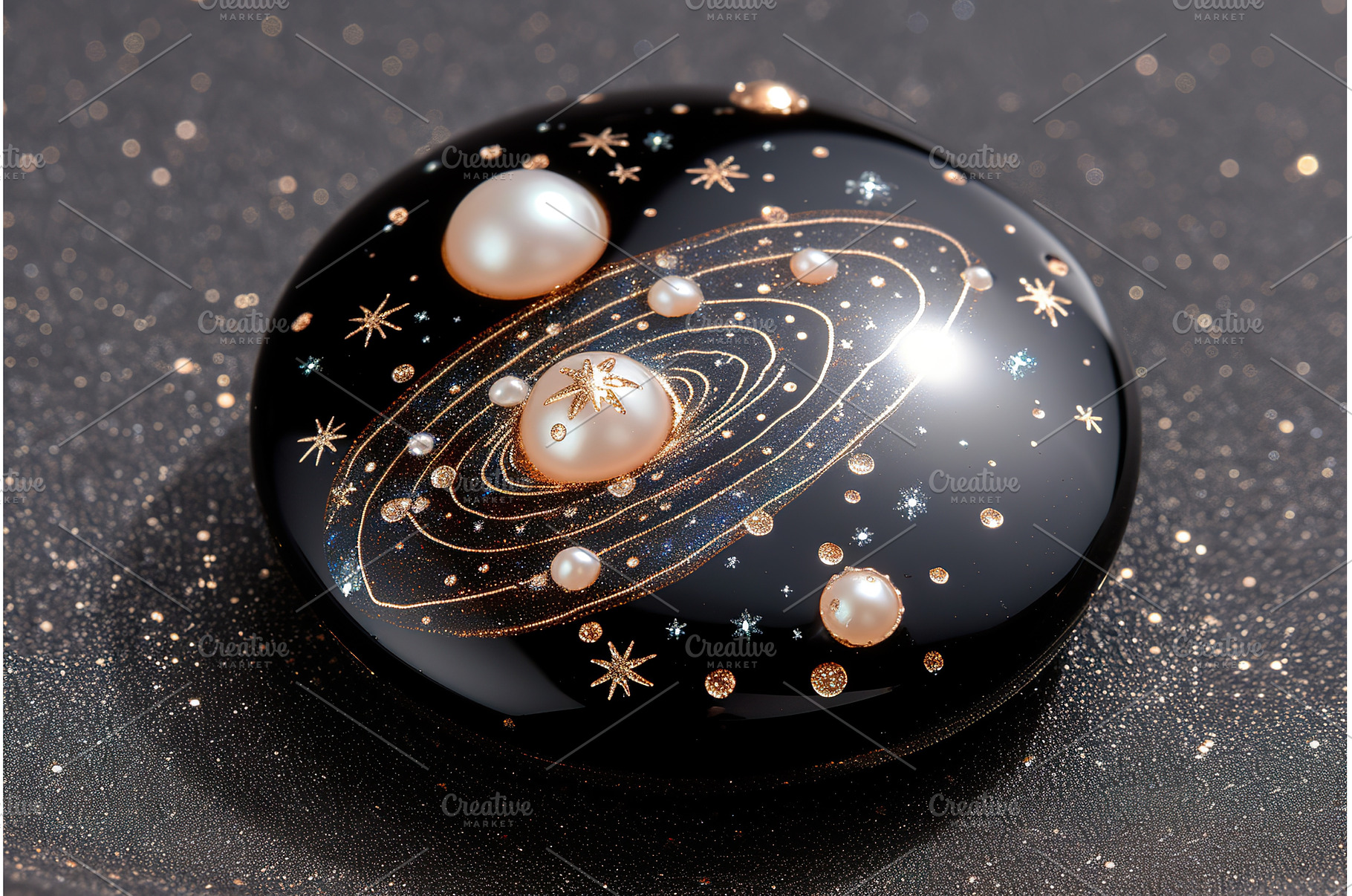Luxury cosmos jewelry brooch design, a Background Photo by Lermont51