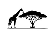 Giraffe Safari Silhouette Vector Bun, an Illustration by Designer_Momina (Thumbnail 46 of 51)