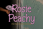 Rosie Peachy | Playful Hand Drawn, a Handwritten Font by gracetype_studio (Thumbnail 1 of 12)