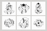 Collection human face and hands., a Person Illustration by Moonflora (Thumbnail 7 of 8)