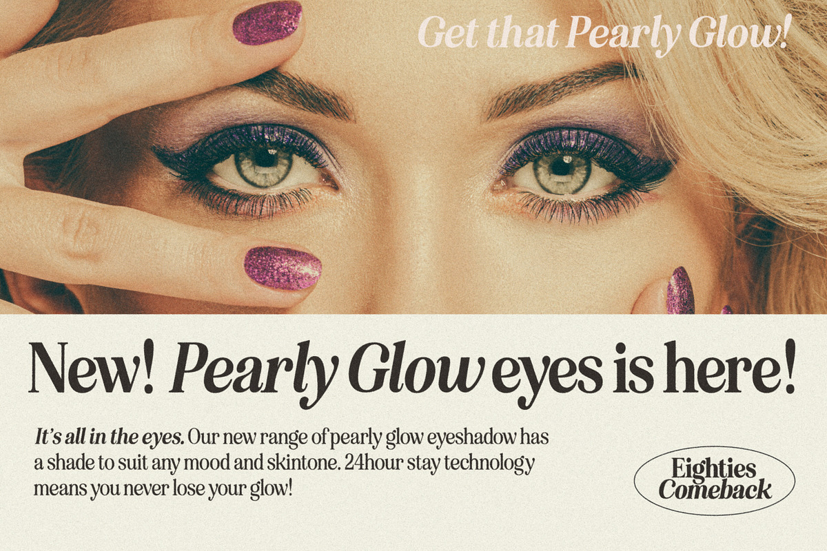 Eighties Comeback Serif (70 fonts), a Serif Font by Nicky Laatz (Photo 32 of 47)