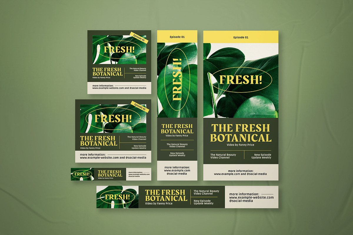New Naturalism Web Banner Set, a Templates & Theme by The Good Store (Photo 1 of 2)