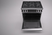 36 inch gas range cooker, a Furniture 3D Model by kjpargeterimages (Thumbnail 5 of 12)