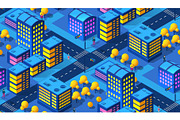 The night smart city 3D future neon, a Technology Illustration by AlexZeL (Thumbnail 1 of 3)