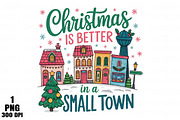 Small Town Christmas png, an Illustration by Daily.Designs (Thumbnail 1 of 5)