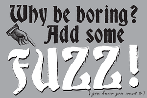 Fuzzy Franklin Font