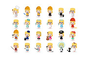 24 x Professions Vector little Girls, an Illustration by Beatriz Gascón (Thumbnail 1 of 4)