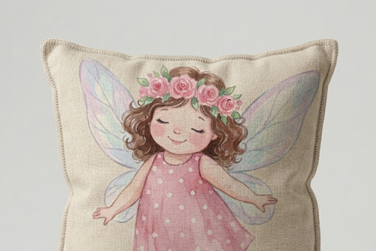 Watercolor Little Fairy Girl Design, a Shirt Mockup by Vector Stall (Photo 7 of 9)