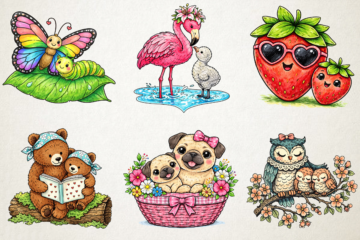 Mom & Baby Mother's Day Clipart PNG, an Illustration by RobertsArt (Photo 4 of 5)