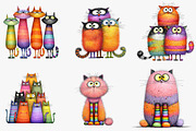 Whimsical Funny Cat, an Illustration by CreationArt (Thumbnail 4 of 5)