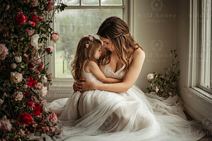 Floral Room Digital Backdrop, a Layer Style Add-On by Wild Honey Design Co.