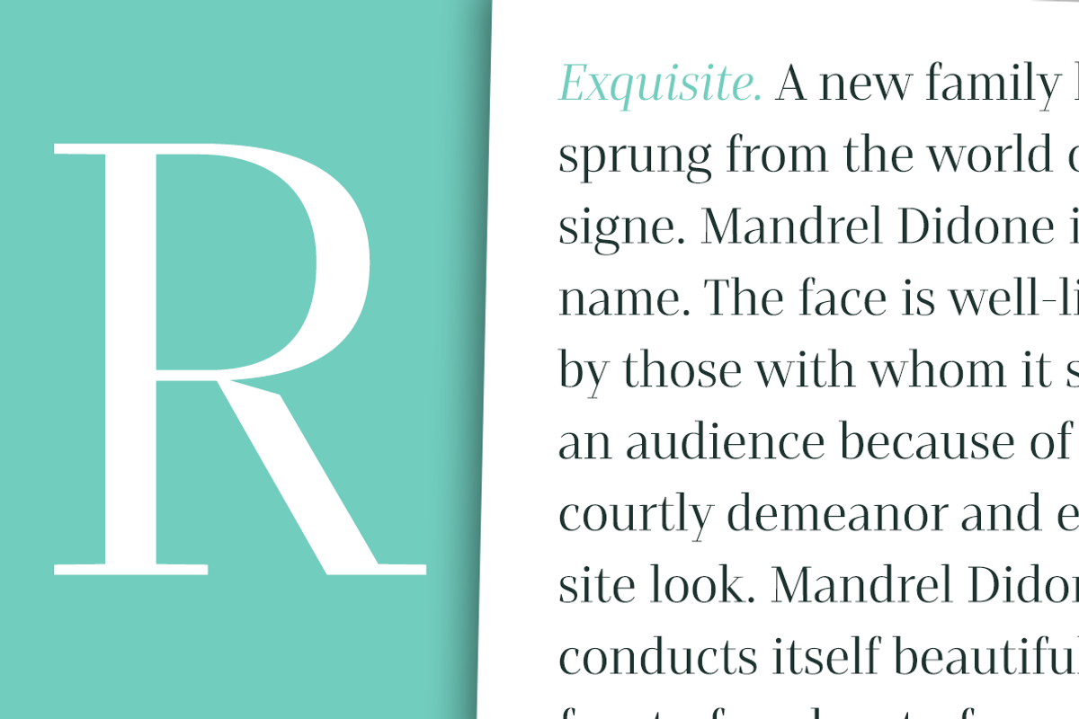 Mandrel Didone, a Font by insigne (Photo 3 of 5)