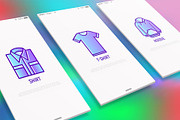 Clothes | 16 Thin Line Icons Set, an Outline Icon by Alex Blogoodf (Thumbnail 2 of 7)