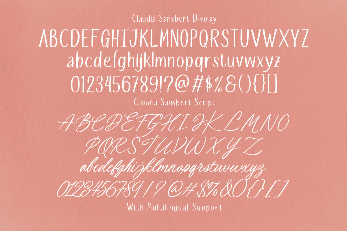 Claudia Sansbert Wedding Handwritten, a Script Font by Letterhend Studio (Photo 10 of 12)