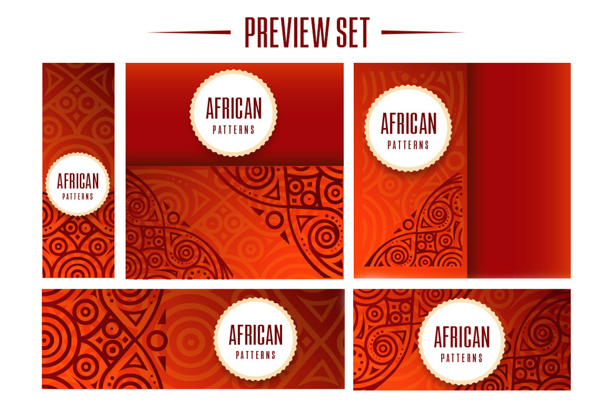 Collection African Vector Patterns, a Pattern Graphic by ToozDesign (Photo 3 of 3)