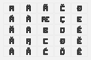 Raster - Block Font, a Font by SelfBuild Type (Thumbnail 5 of 12)
