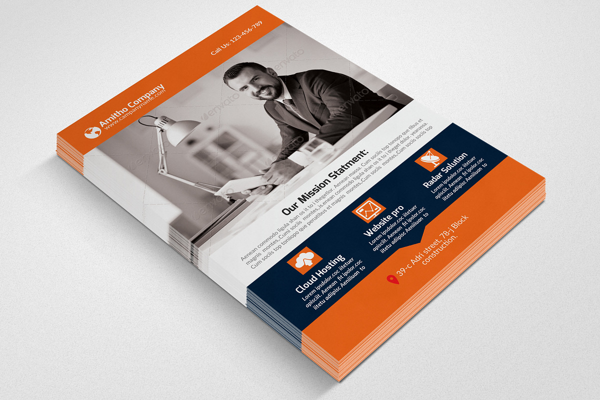 Creative Business Flyer Template, a Flyer Template by Psd Templates (Photo 3 of 3)