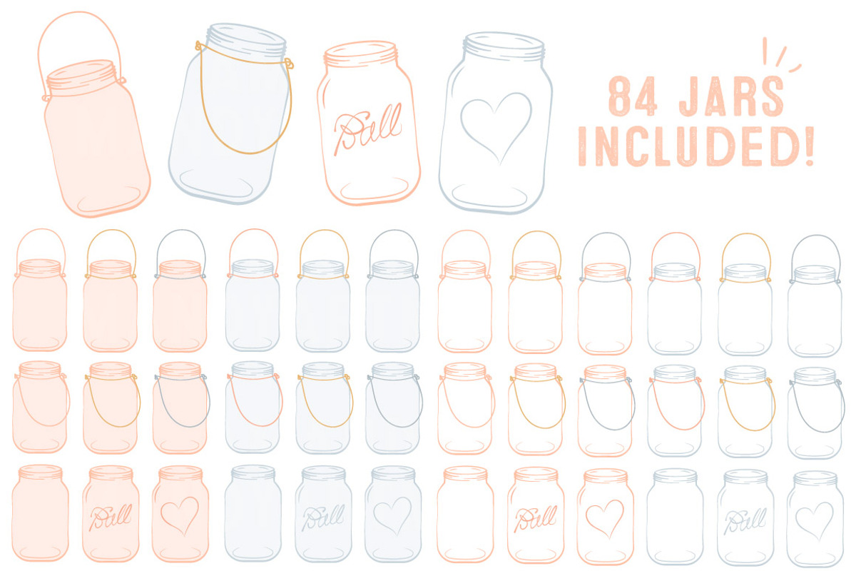 Peach Jar Vectors & Clipart, an Illustration by Amanda Ilkov (Photo 4 of 4)