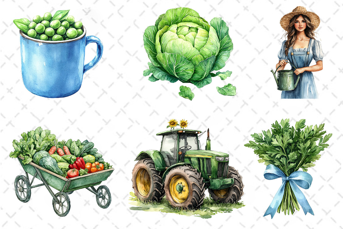 Summer Farming Time Clipart, an Illustration by Dream Creation (Photo 4 of 6)
