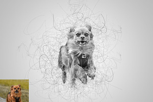 Scribble Drawing Photoshop Action