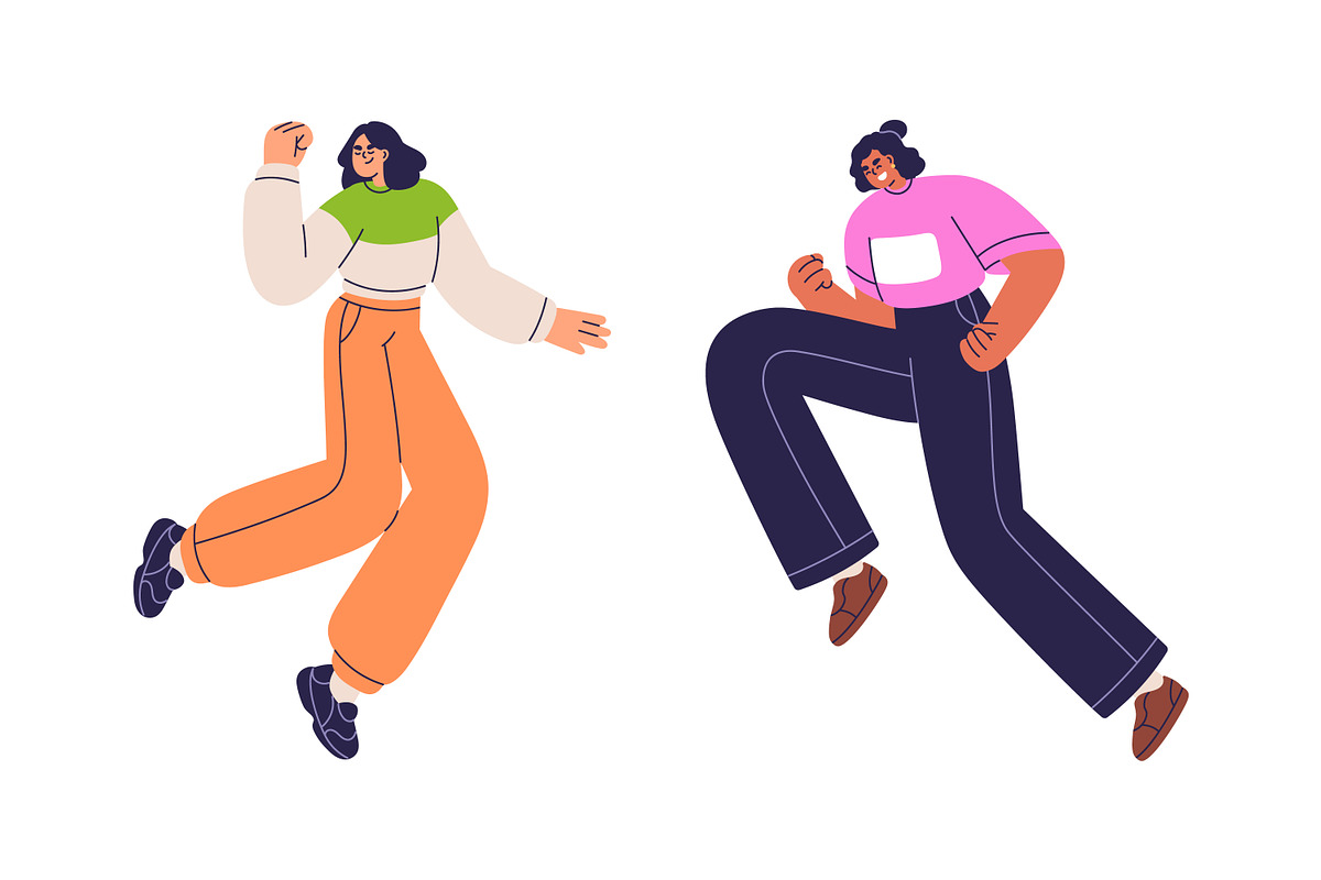 People jumping, celebrating success, a Person Illustration by Good Studio (Photo 4 of 8)