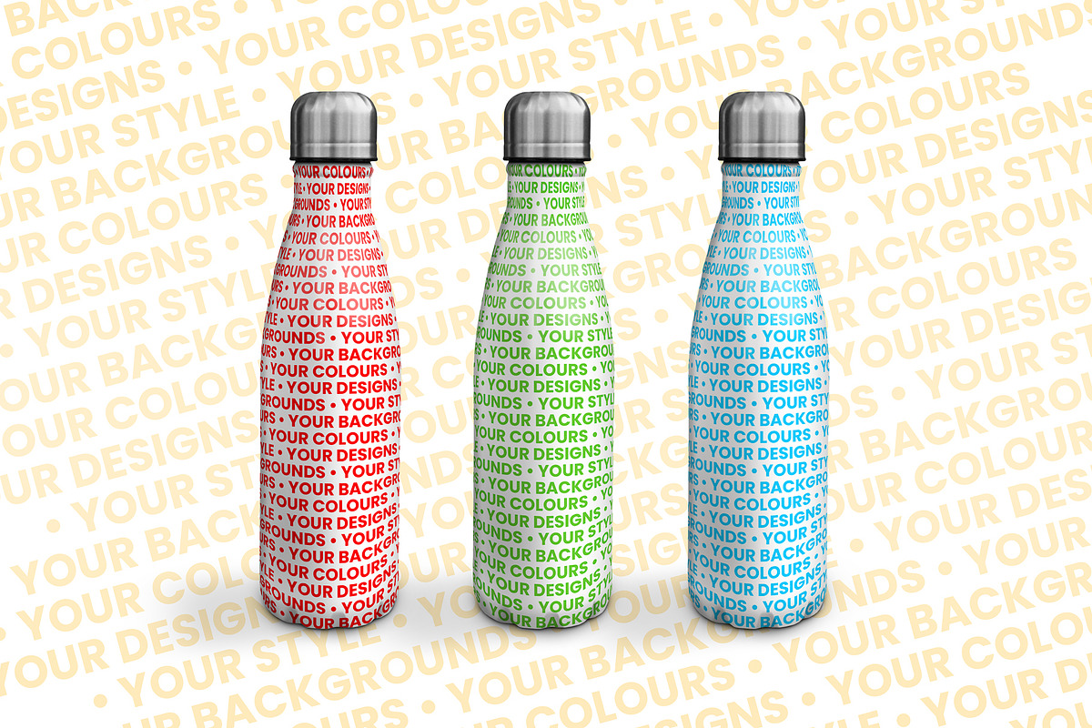 Water Bottle/Drinks Bottle Mock Up, a Product Mockup by Little Type Factory (Photo 8 of 8)