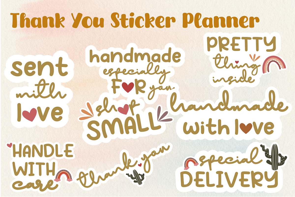 Thank You Sticker Planner, a Graphic by craftNugraha (Photo 1 of 3)